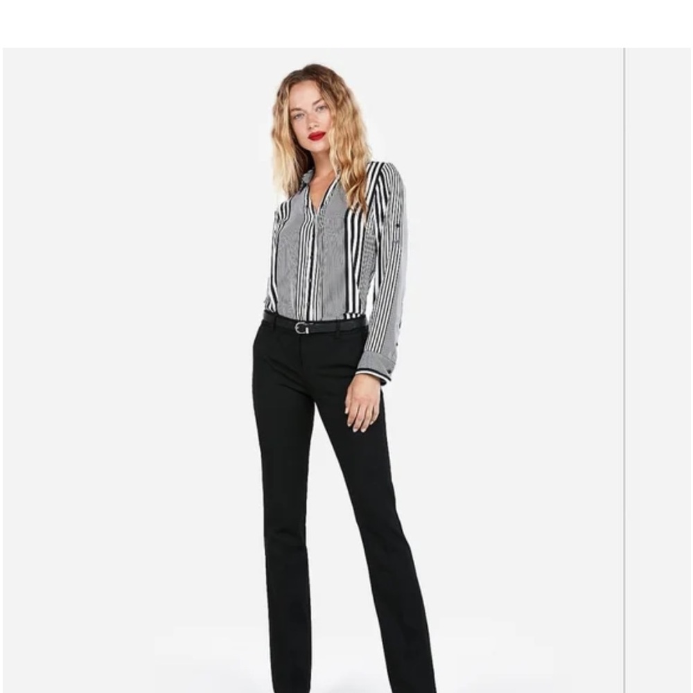 Express Black Wide-Leg Trousers with Tag